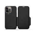 NNEDSZ EFM Monaco Leather Wallet Case Armour with D3O 5G Signal Plus for iPhone 13 Pro (6.1" Pro) - Black-0